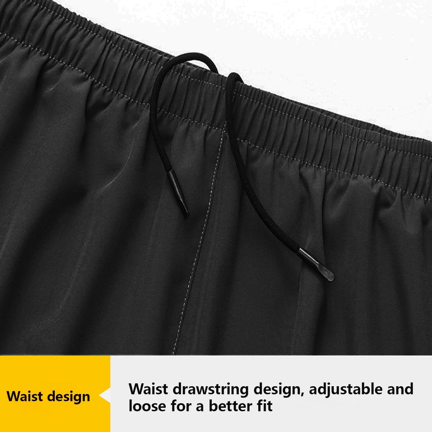 SOMER Mens Shorts 2 in 1 Gym Shorts Quick Dry Running Shorts for Men with Zipper Pockets and Drawstring Black Athletic Workout