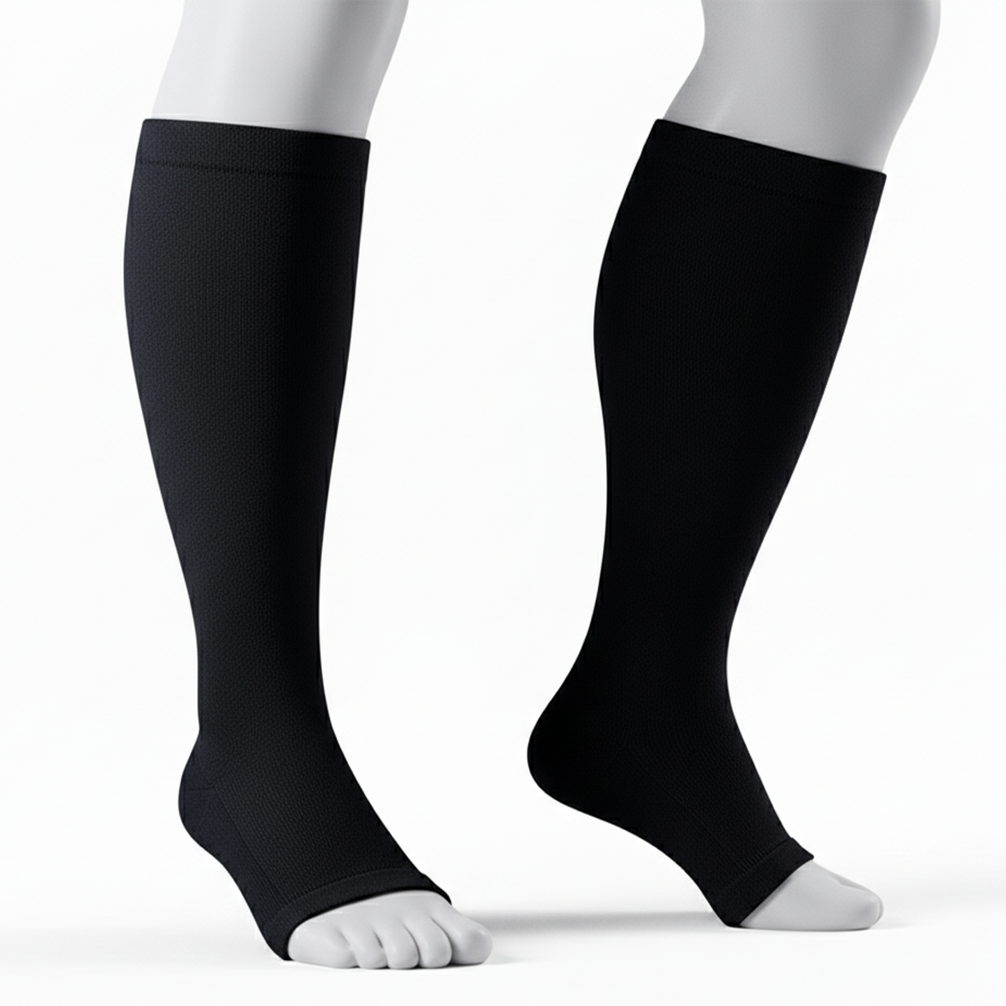 SOMER 3 Pairs Socks for Women Knee High Socks Plus Size Toeless Cozy