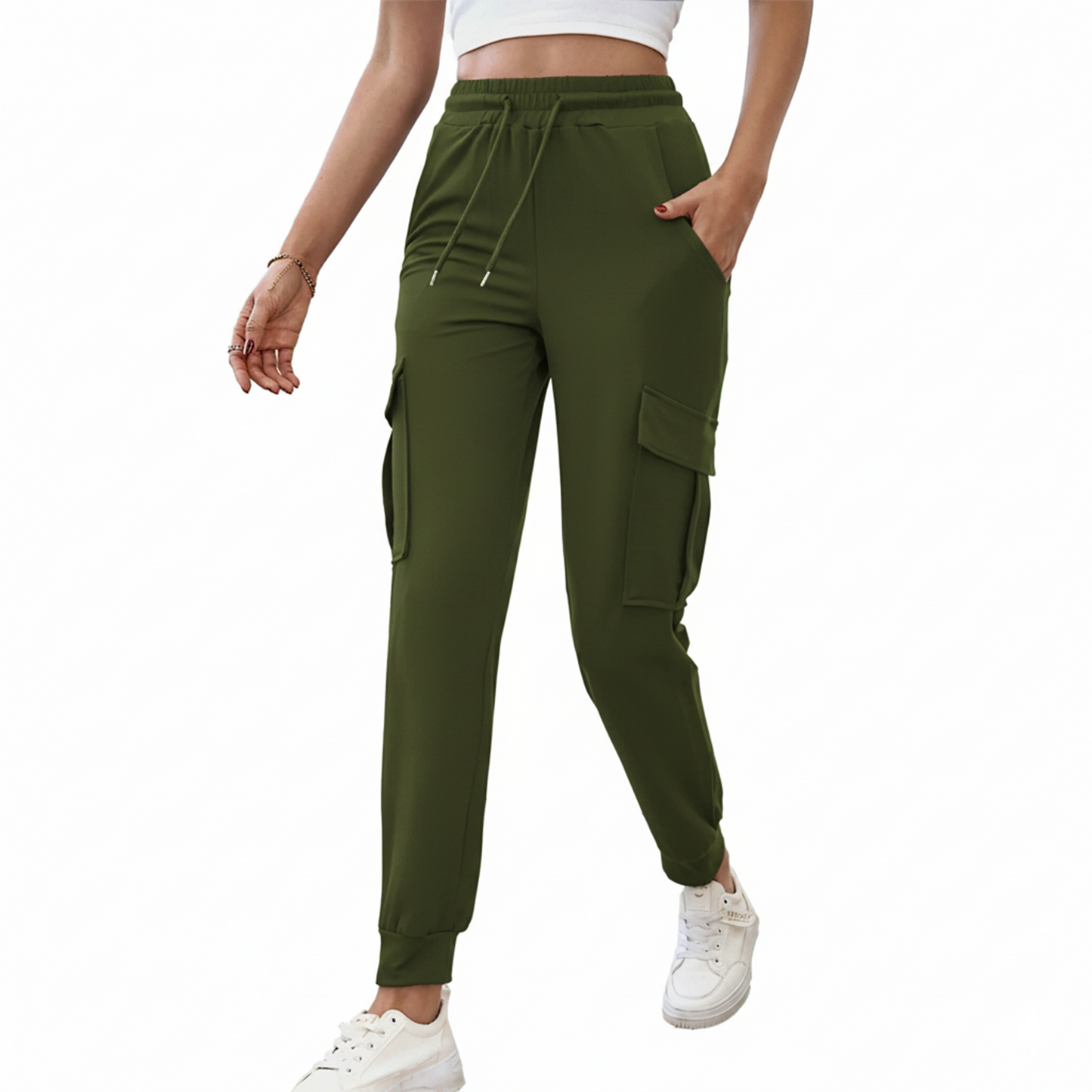 SOMER Sweatpants Women Cargo Joggers Hiking Pants Comfy Lounge Lightweight Drawstring Workout Pants with Pockets
