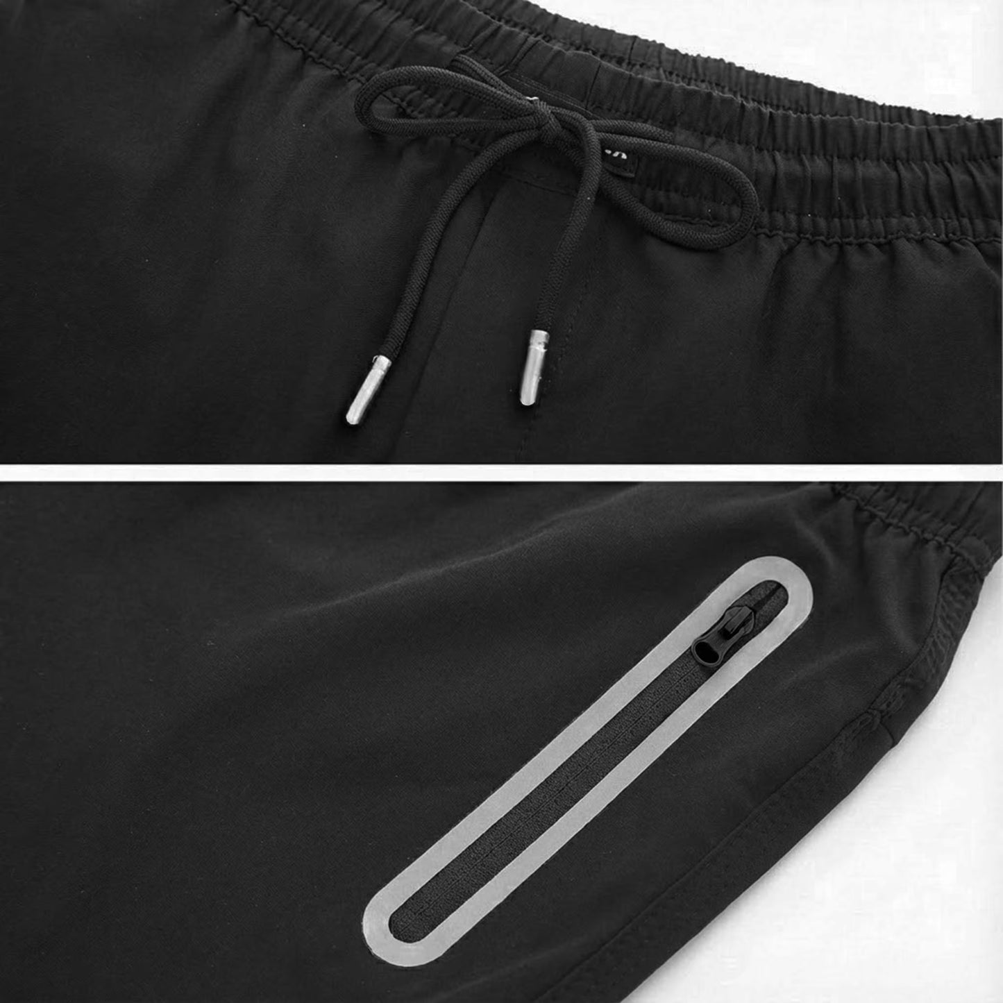 Men's Sweatpants Athletic Pants with Zipper Pockets Lightweight Hiking Exercise Pants Running Workout Sports Jogger Pants