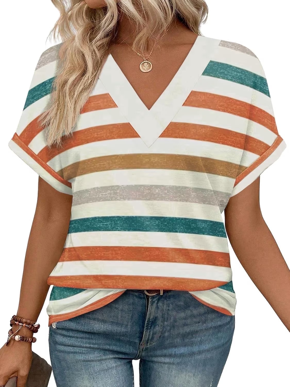 SOMER Women Tops Short Sleeve T-Shirts Summer Tops Soft Tunic V Neck Basic Blouses for Women Workout Spring Fashion 2026 Black