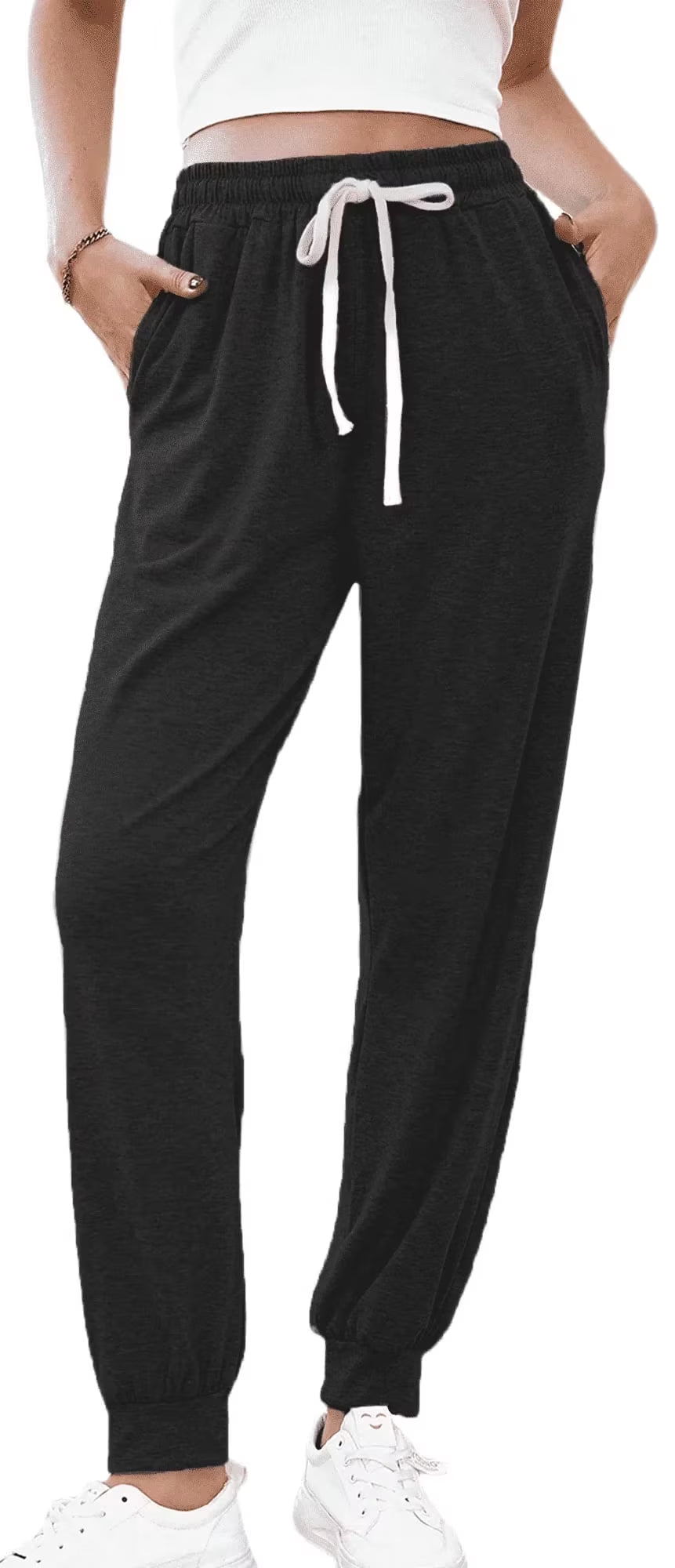 SOMER Women's Sweatpants Joggers Pants Comfy Lounge Athletics Yoga Pajama Pants with Pockets,Polyester Fiber