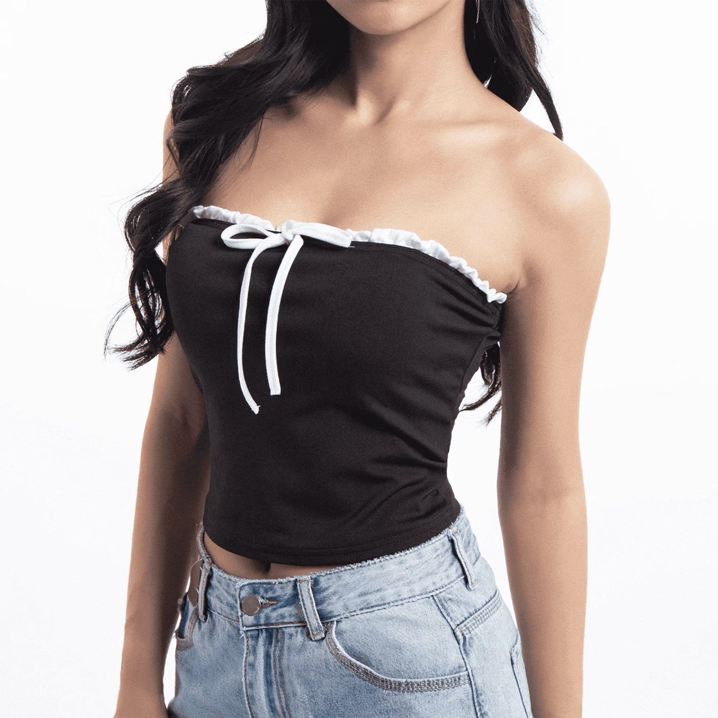 SOMER Women's Tank Top Lace Trim Ribbed 2025 Summer Square Neck Sleeveless Cropped Camisole, Stretchy Slim Fit Basic Cami for Casual Club Party Layering