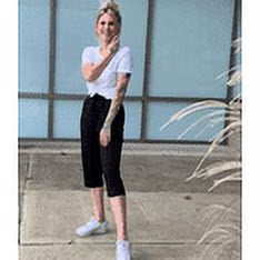 SOMER 2-Pack Yoga Pants with Pockets for Women Capri Flared Pants High Waist Drawstring Workout Pants Casual Work Pants Flare Leggings for Summer