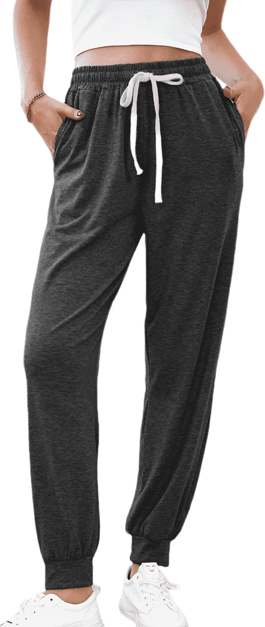 SOMER Women's Sweatpants Joggers Pants Comfy Lounge Athletics Yoga Pajama Pants with Pockets,Polyester Fiber
