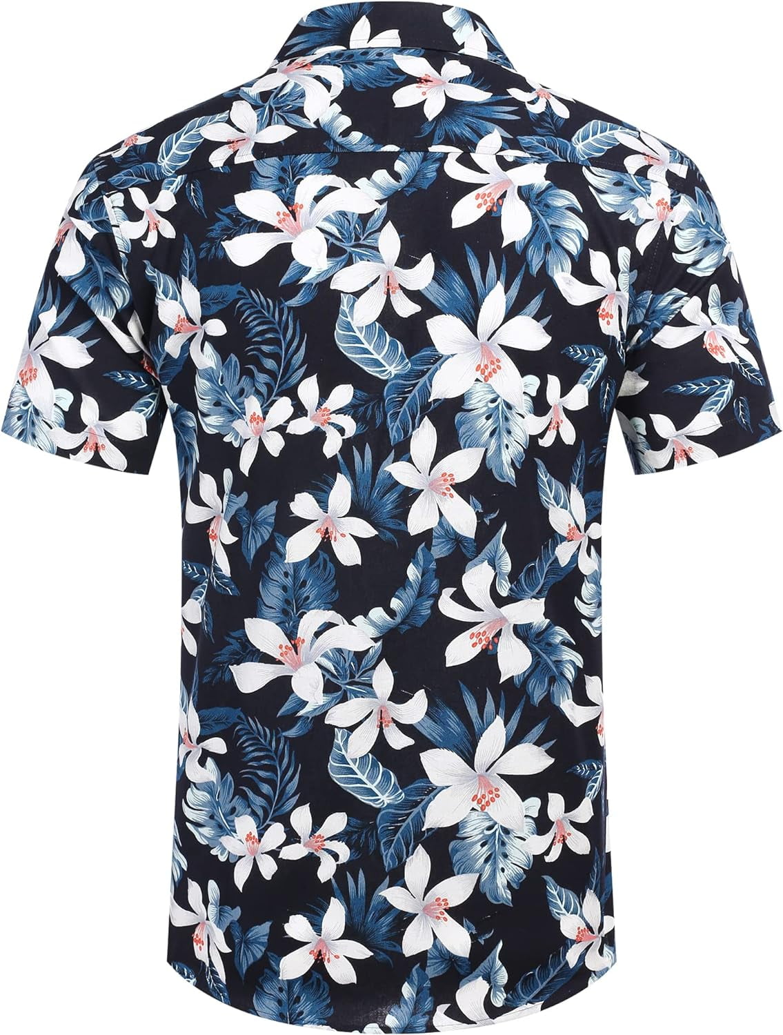 SOMER Men's Hawaiian Shirts Short Sleeve Button Down Beach Shirt Casual Floral Dress Summer Shirt