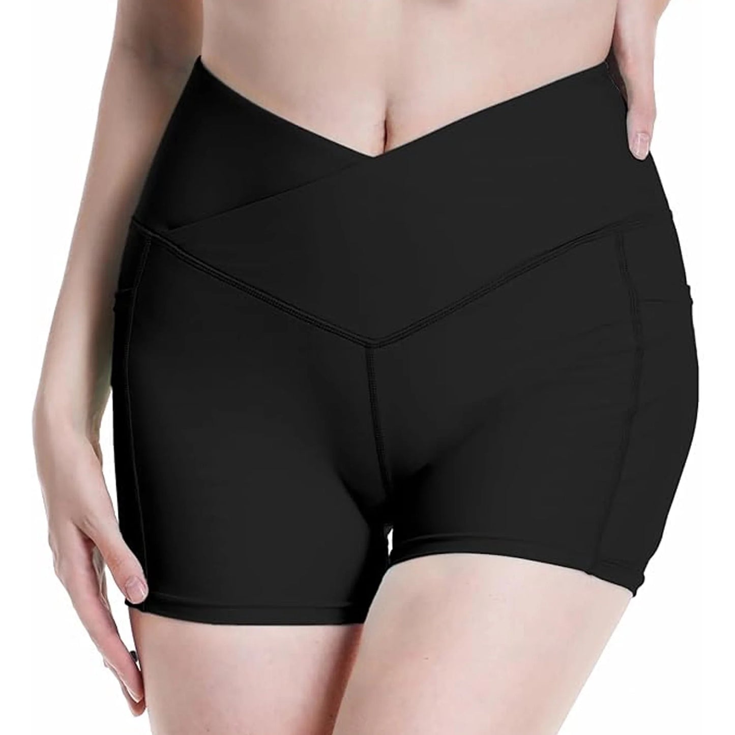 SOMER Women Gym Shorts Workout Biker Shorts Yoga Booty Shorts Scrunch Butt Lifting Seamless Shorts