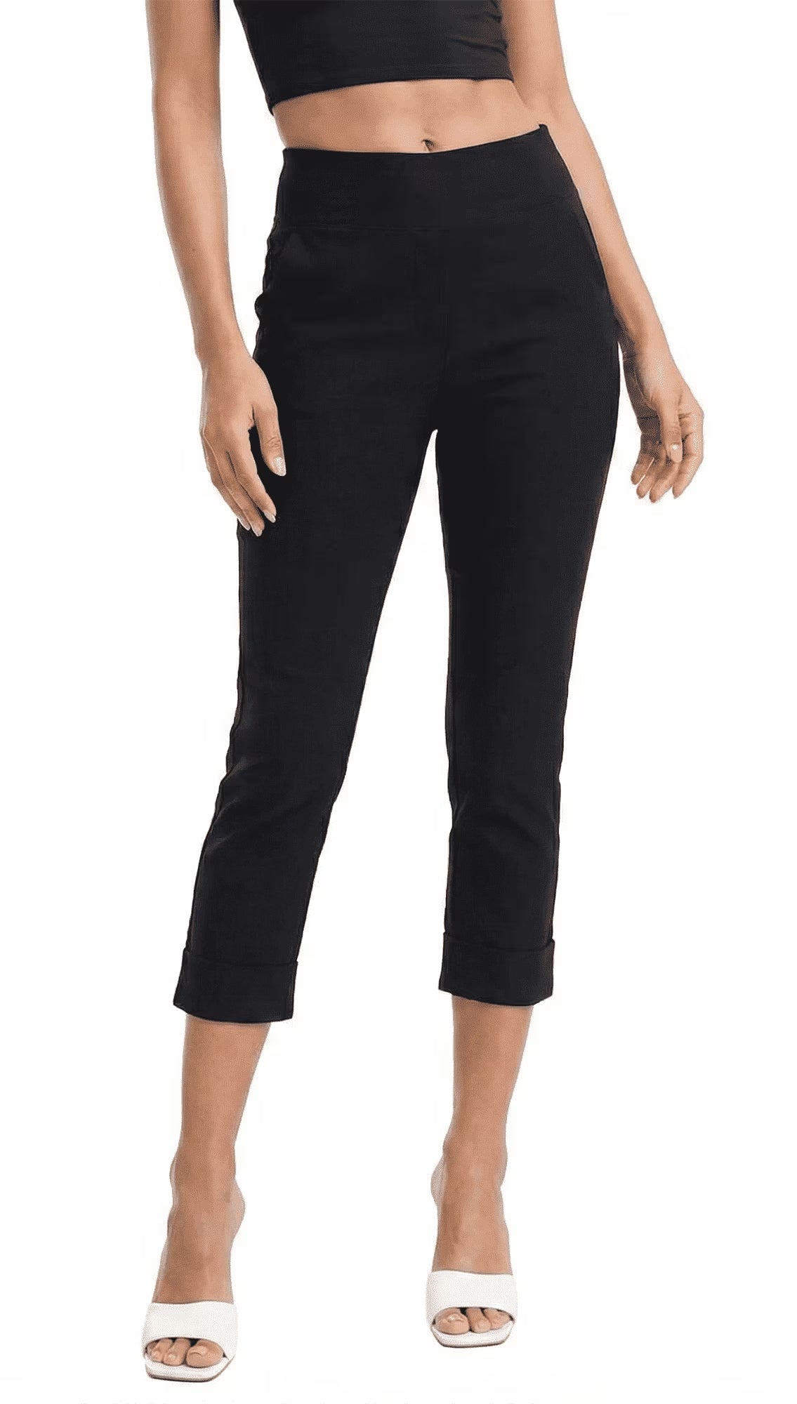 SOMER Linen Pants Women Wide Leg Cropped Capri Pants for Women with Drawstring High Waist Loose Fit Summer Beach Trousers with Pockets, Apricot