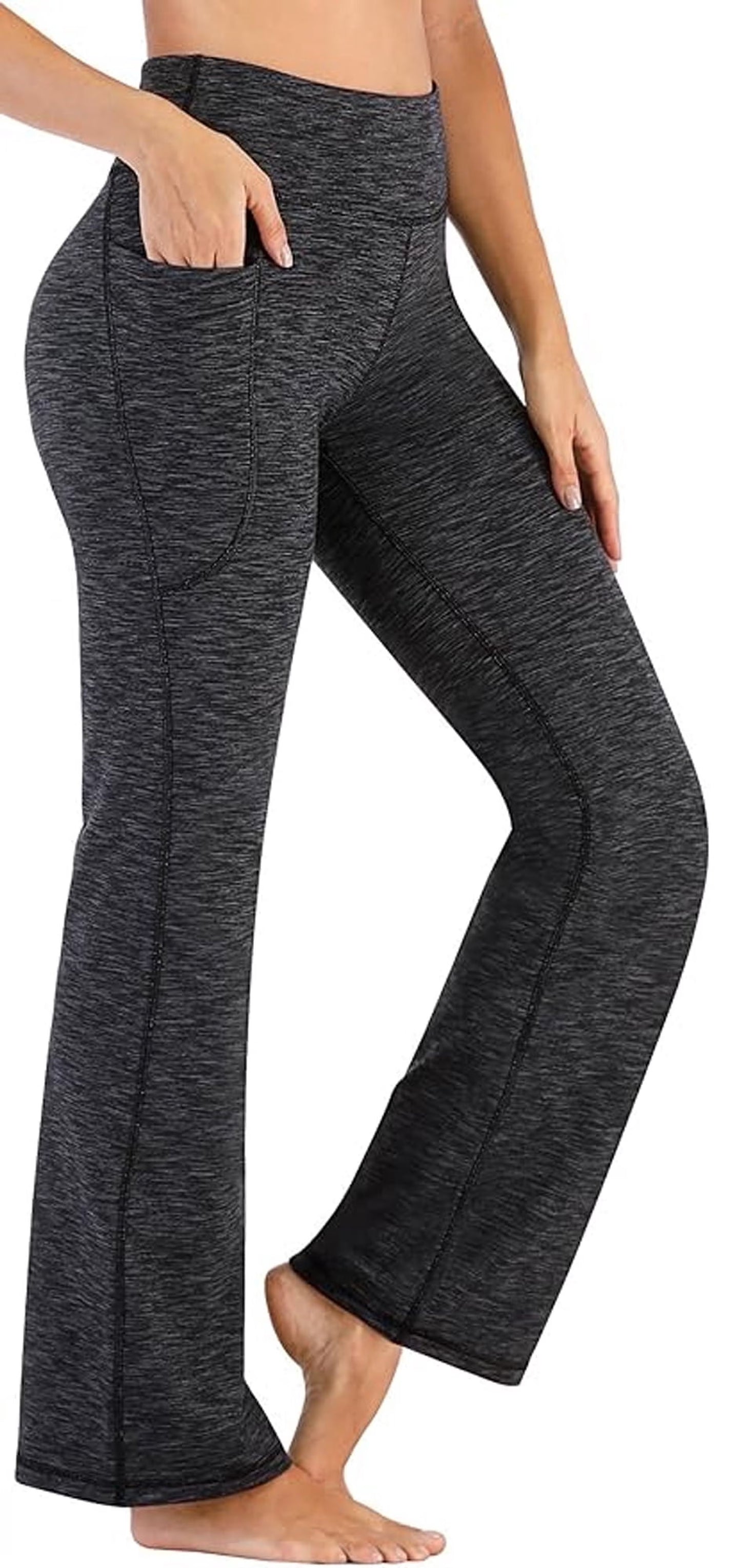 SOMER Women's Leggings Yoga Pants High Waisted Tummy Control Athletic Workout Color Blocking Pants