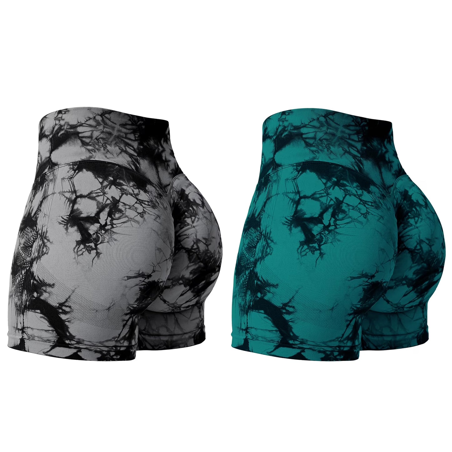 SOMER Women Gym Shorts Workout Biker Shorts Yoga Booty Shorts Scrunch Butt Lifting Seamless Shorts