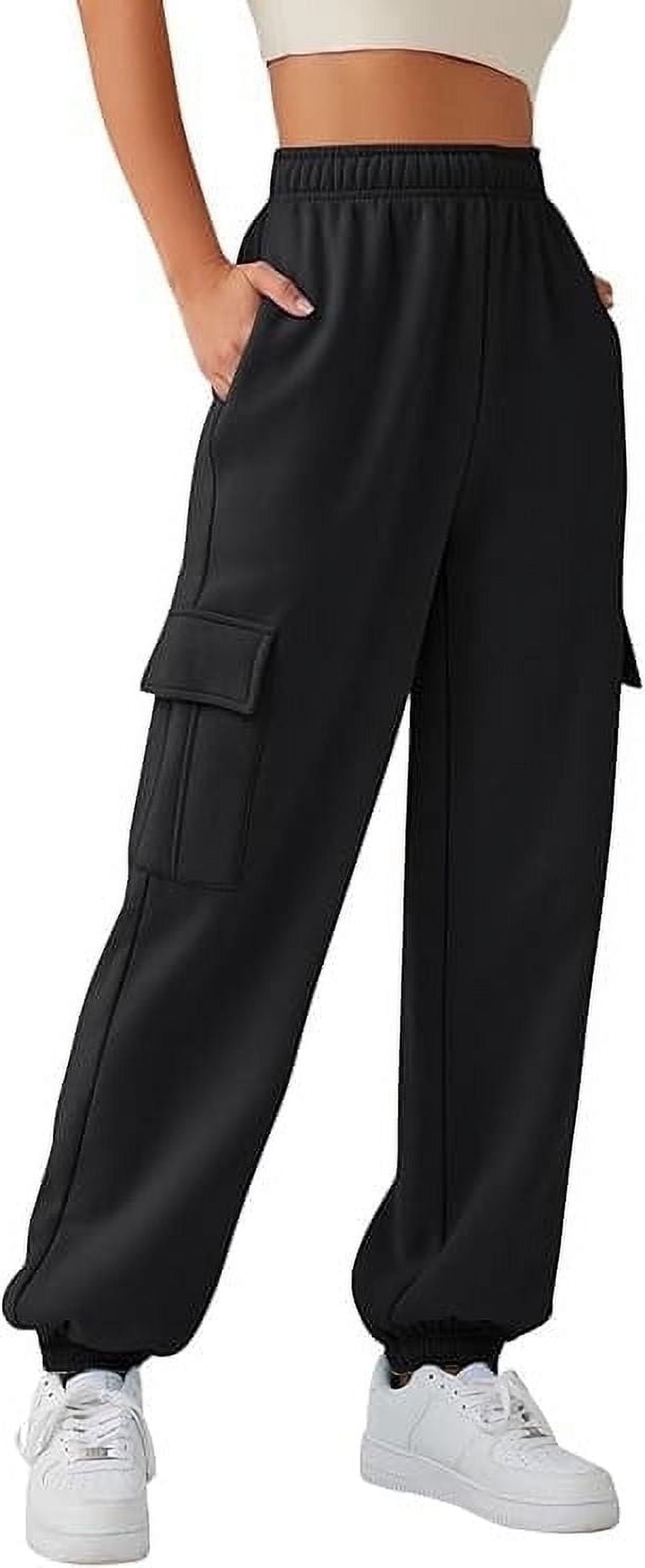 SOMER Womens Sweatpants Cargo Pants Joggers High Waisted Pants Jogging Running Casual Lounge Pants with Pockets