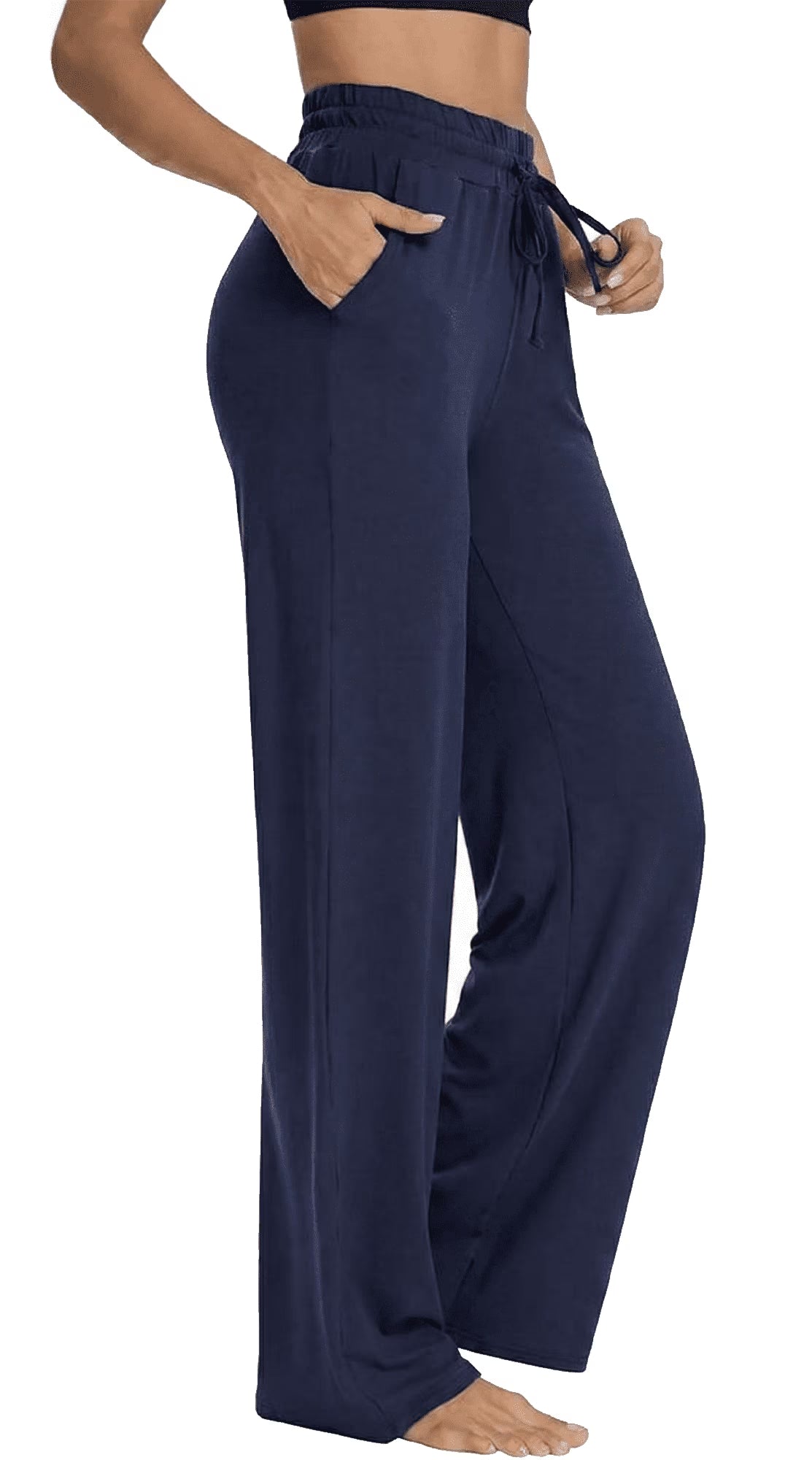 SOMER Womens Yoga Sweatpants Wide Leg Lounge Pajamas Pants Drawstring Workout Comfy Joggers Pants with Pockets