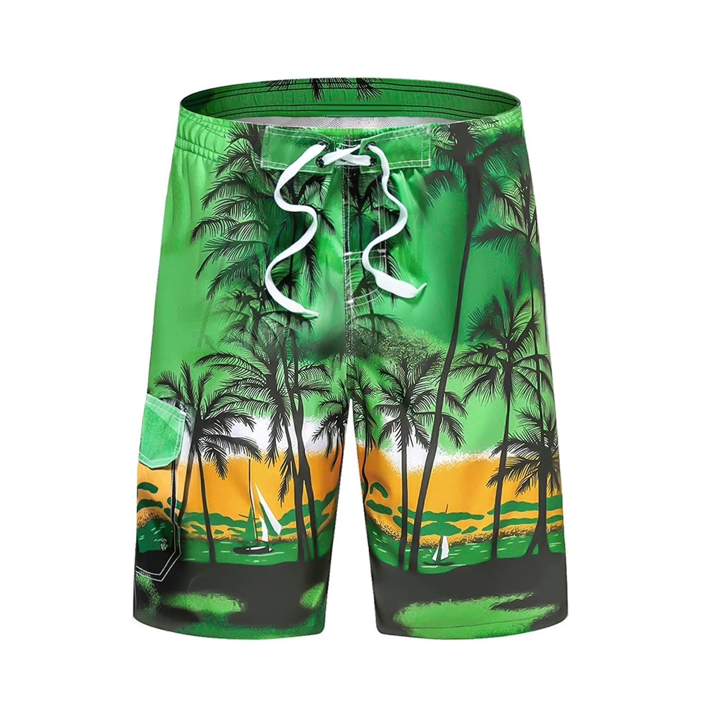 SOMER Men's Swim Trunks Long Bathing Suits with Mesh Lining and Pockets Quick Dry Beach Board Shorts