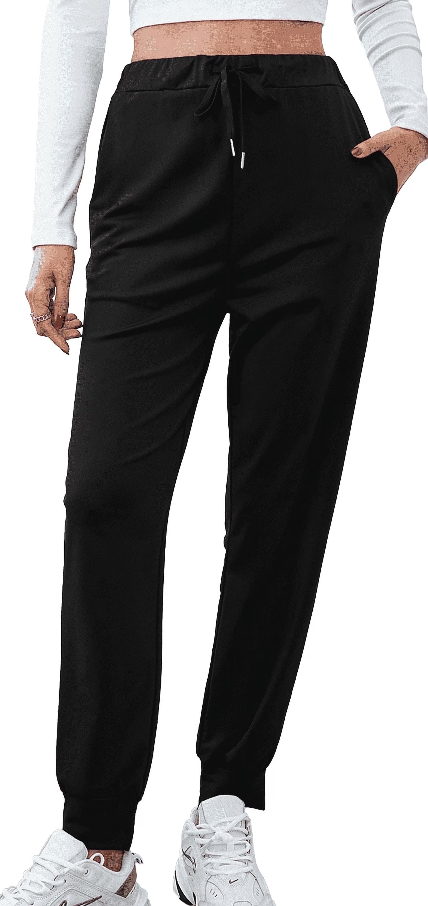 SOMER Women's Workout Sweatpants Jogger Lounge Pants with Pockets Light Weight Loose Comfy Casual Pajama Pants