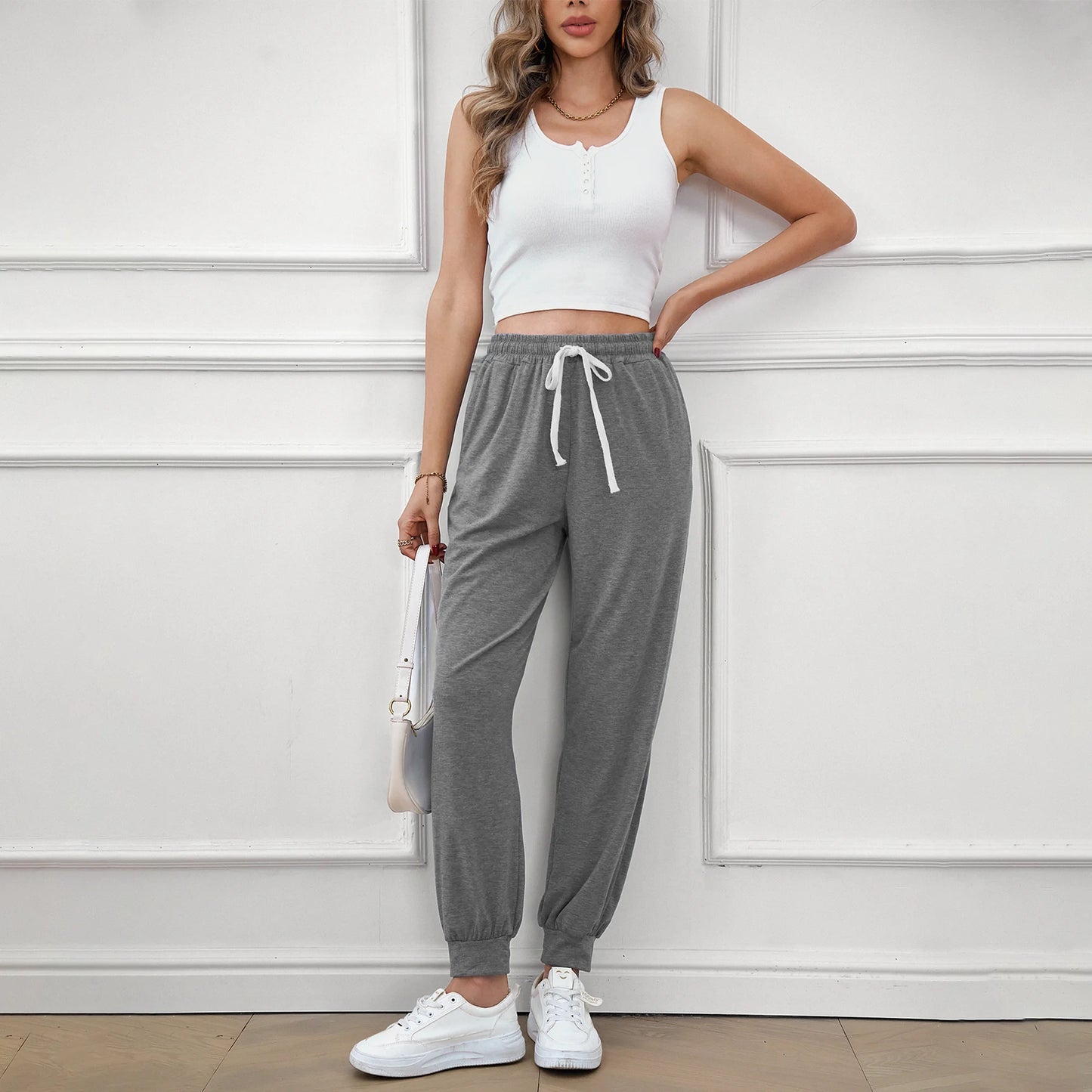 SOMER Women's Workout Sweatpants Jogger Lounge Pants with Pockets Light Weight Loose Comfy Casual Pajama Pants