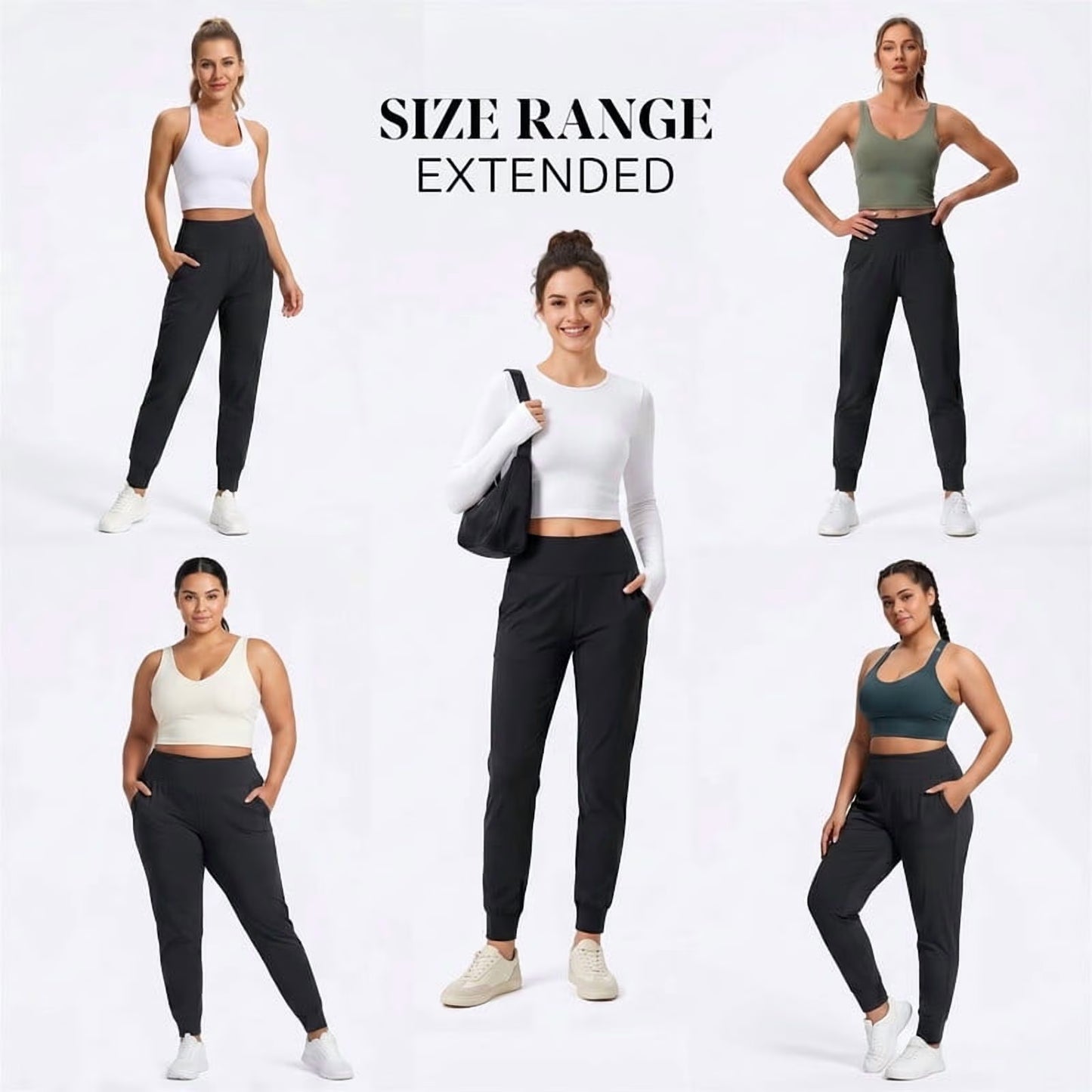 SOMER Women's Sweatpants Joggers Pants Lightweight Athletic Leggings Tapered Stretch Lounge Pants Workout Yoga Running Pants