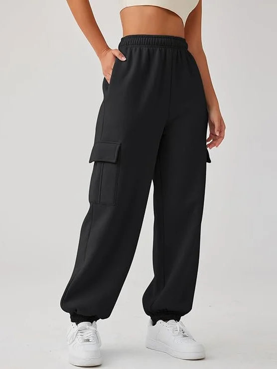 SOMER Womens Sweatpants Cargo Pants Joggers High Waisted Pants Jogging Running Casual Lounge Pants with Pockets