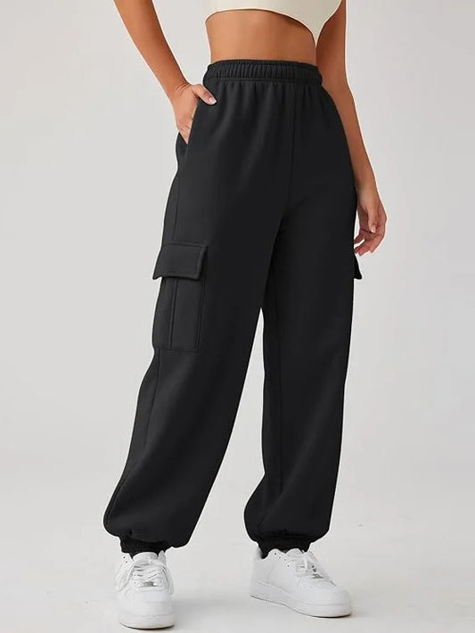 SOMER Womens Sweatpants Cargo Pants Joggers High Waisted Pants Jogging Running Casual Lounge Pants with Pockets