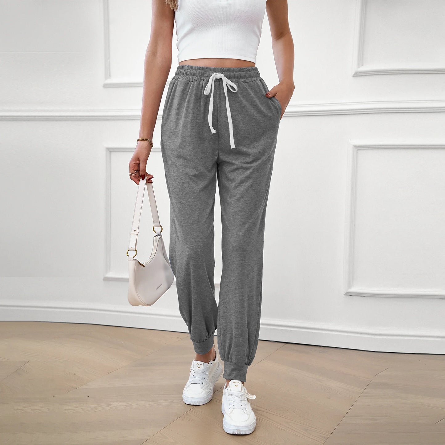 SOMER Women's Workout Sweatpants Jogger Lounge Pants with Pockets Light Weight Loose Comfy Casual Pajama Pants
