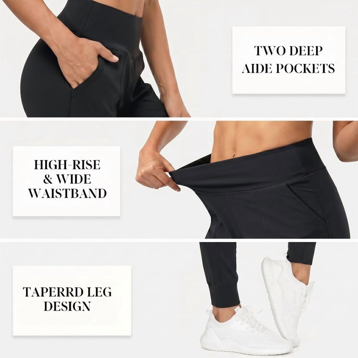 SOMER Women's Sweatpants Joggers Pants Lightweight Athletic Leggings Tapered Stretch Lounge Pants Workout Yoga Running Pants