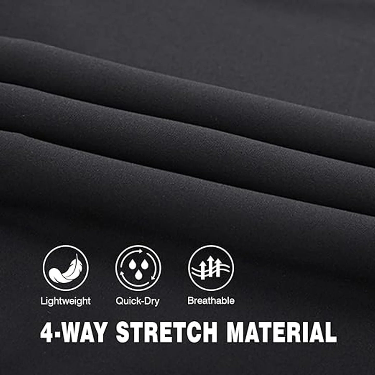 Men's Sweatpants Athletic Pants with Zipper Pockets Lightweight Hiking Exercise Pants Running Workout Sports Jogger Pants