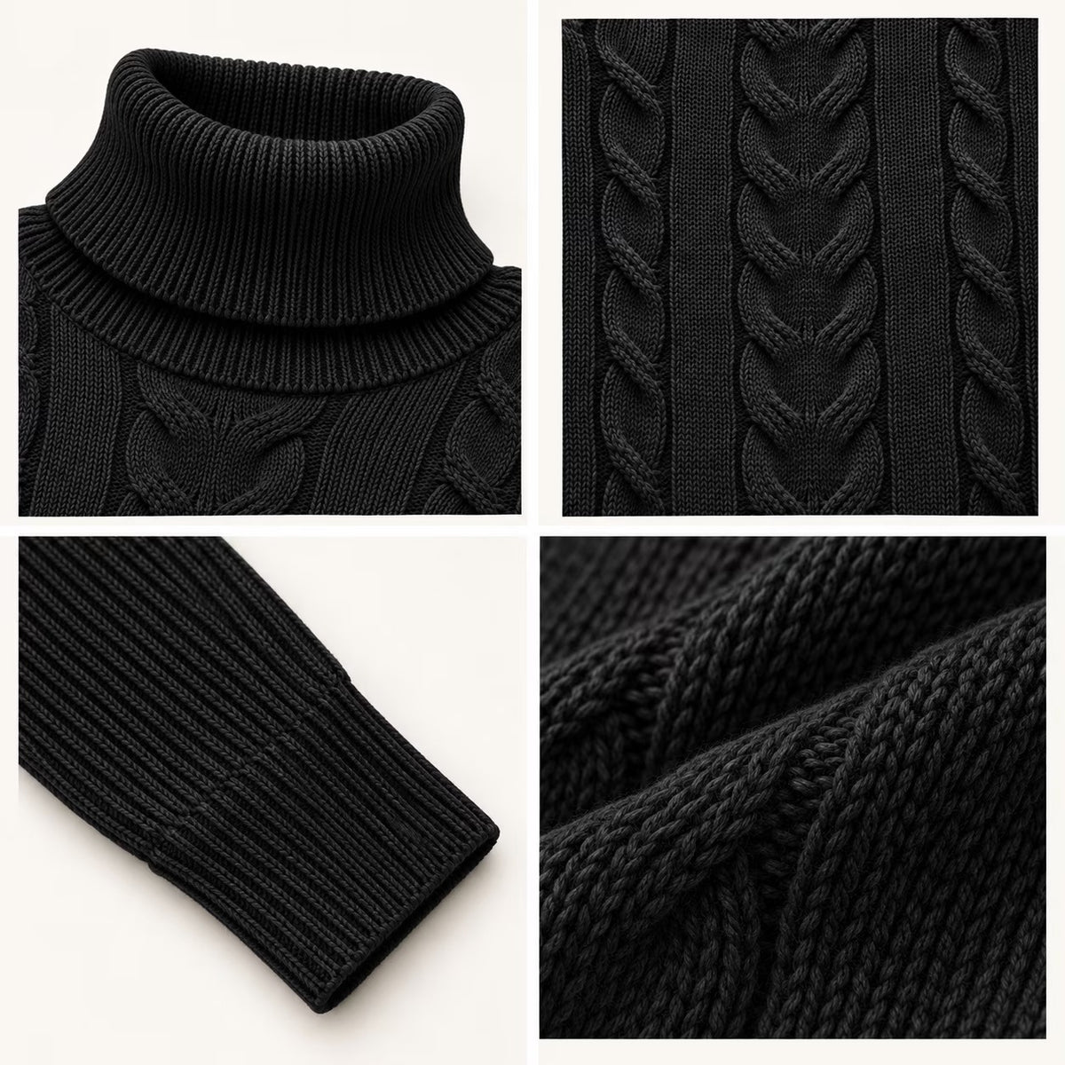 SOMER Sweaters for Women Casual Turtleneck Long Sleeve Loose Knit Pullover Sweater Fall Winter Clothes