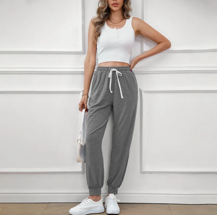 SOMER Women's Workout Sweatpants Cotton Jogger Lounge Pants with Pockets Light Weight Loose Comfy Casual Pajama Pants