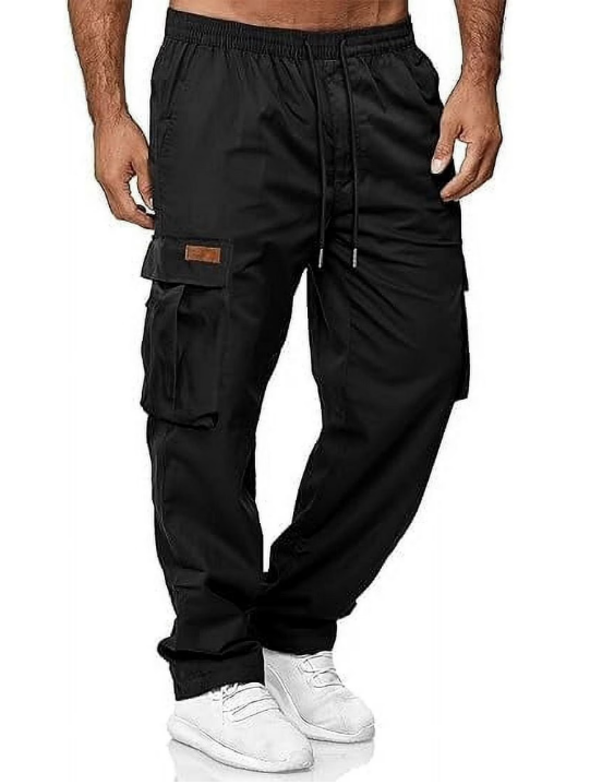 SOMER Men's Cargo Sweatpants Casual Workout Joggers Loose Athletic Pants for Men with Pockets
