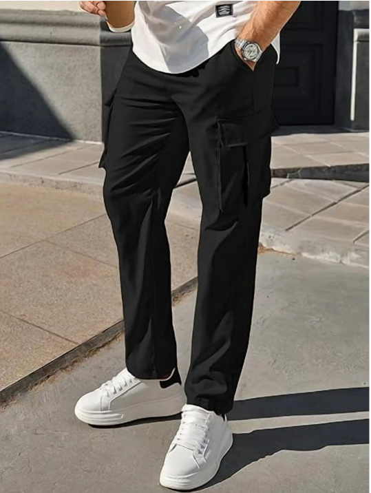 SOMER Men's Cargo Sweatpants Casual Workout Joggers Loose Athletic Pants for Men with Pockets