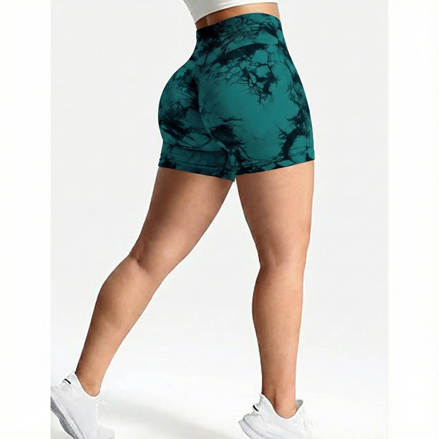 SOMER Women Gym Shorts Workout Biker Shorts Yoga Booty Shorts Scrunch Butt Lifting Seamless Shorts
