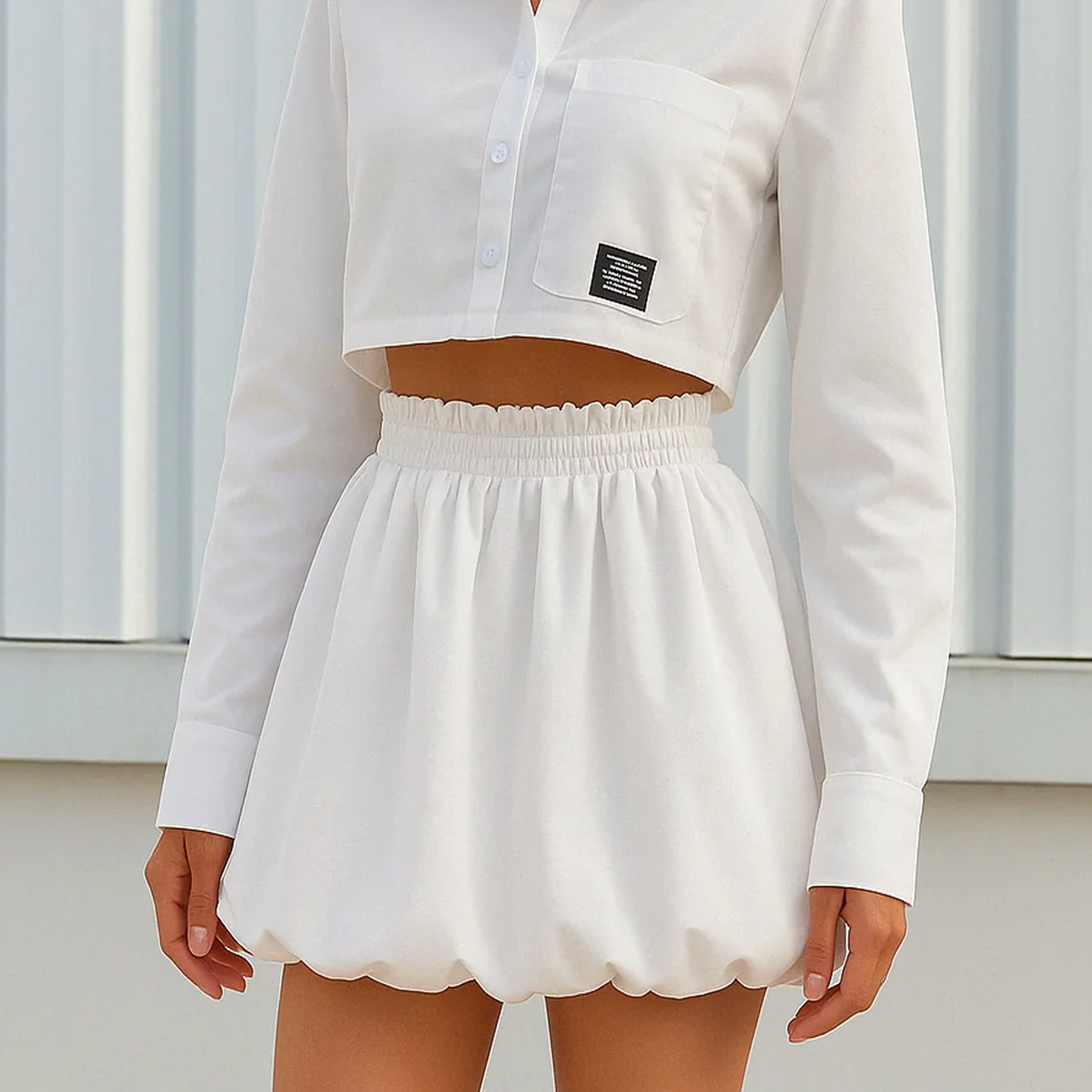 SOMER Skirts For Women High Waist Ruffle Fluffy Bubble Skirt Trendy Cute Going Out Party Skirt