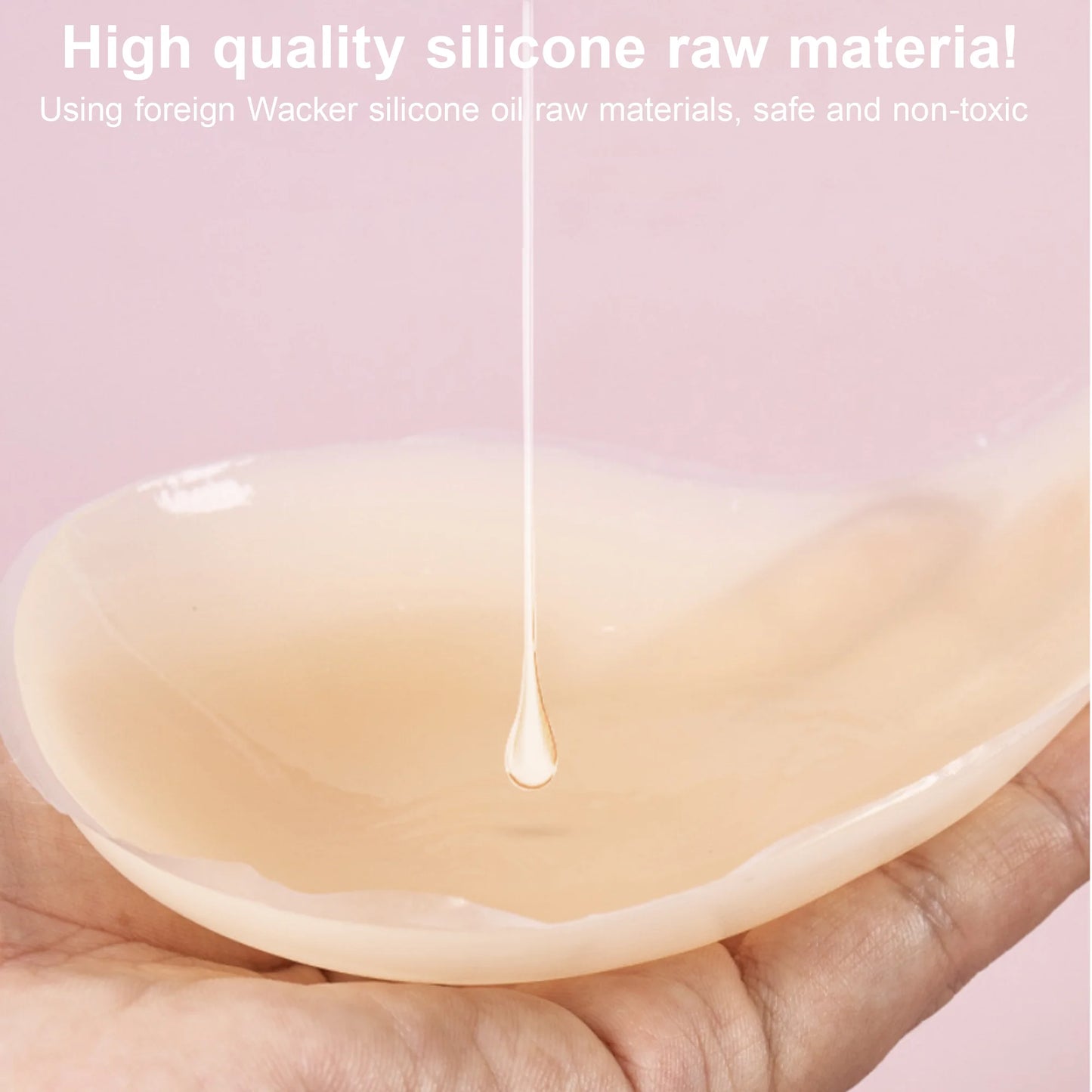 SOMER Women Strapless Bra Silicone Sticky Bra Push Up Invisible Backless Bra Reusable Adhesive Sticky Boobs