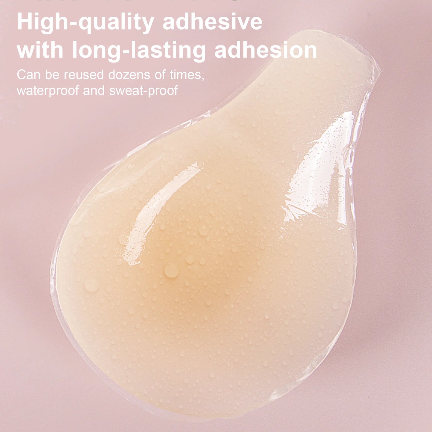 SOMER Women Strapless Bra Silicone Sticky Bra Push Up Invisible Backless Bra Reusable Adhesive Sticky Boobs