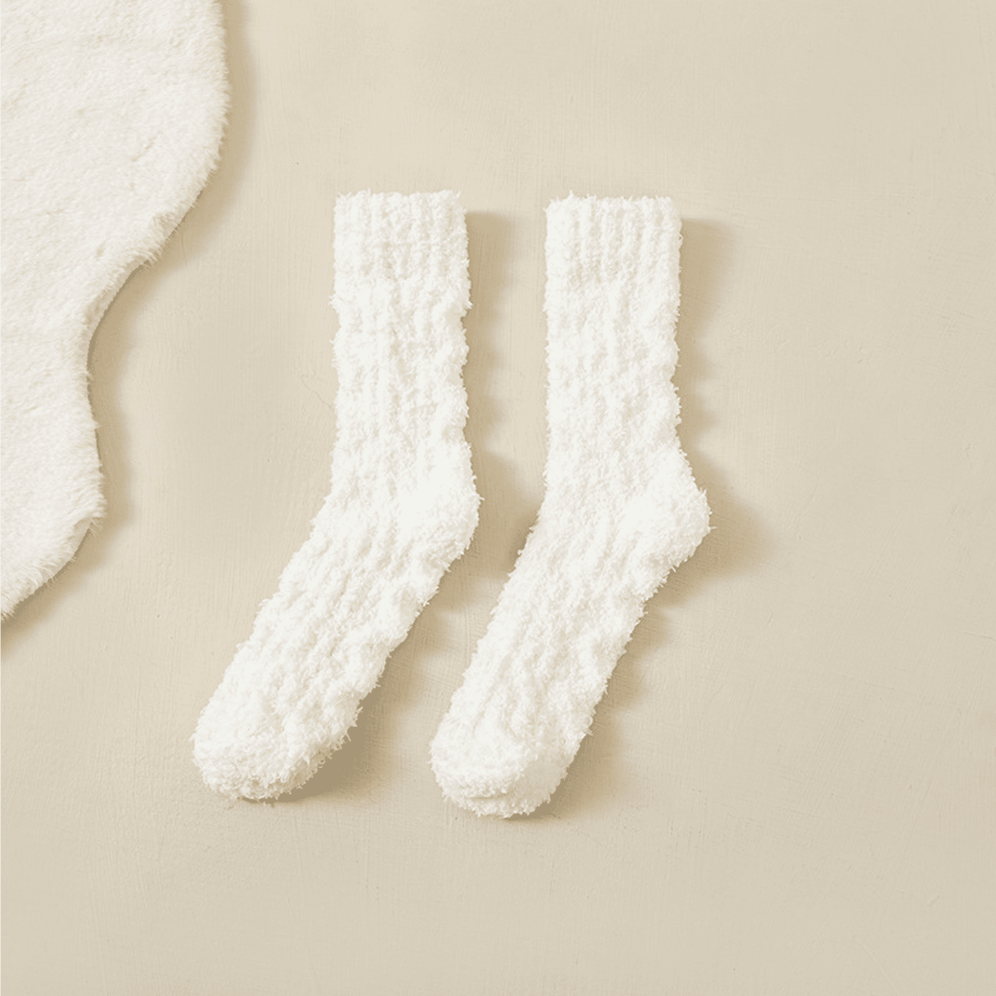 SOMER 3 Pairs Fuzzy Socks, Cute Cozy Fluffy Socks for Women, Soft Warm Winter Slipper Socks for Women