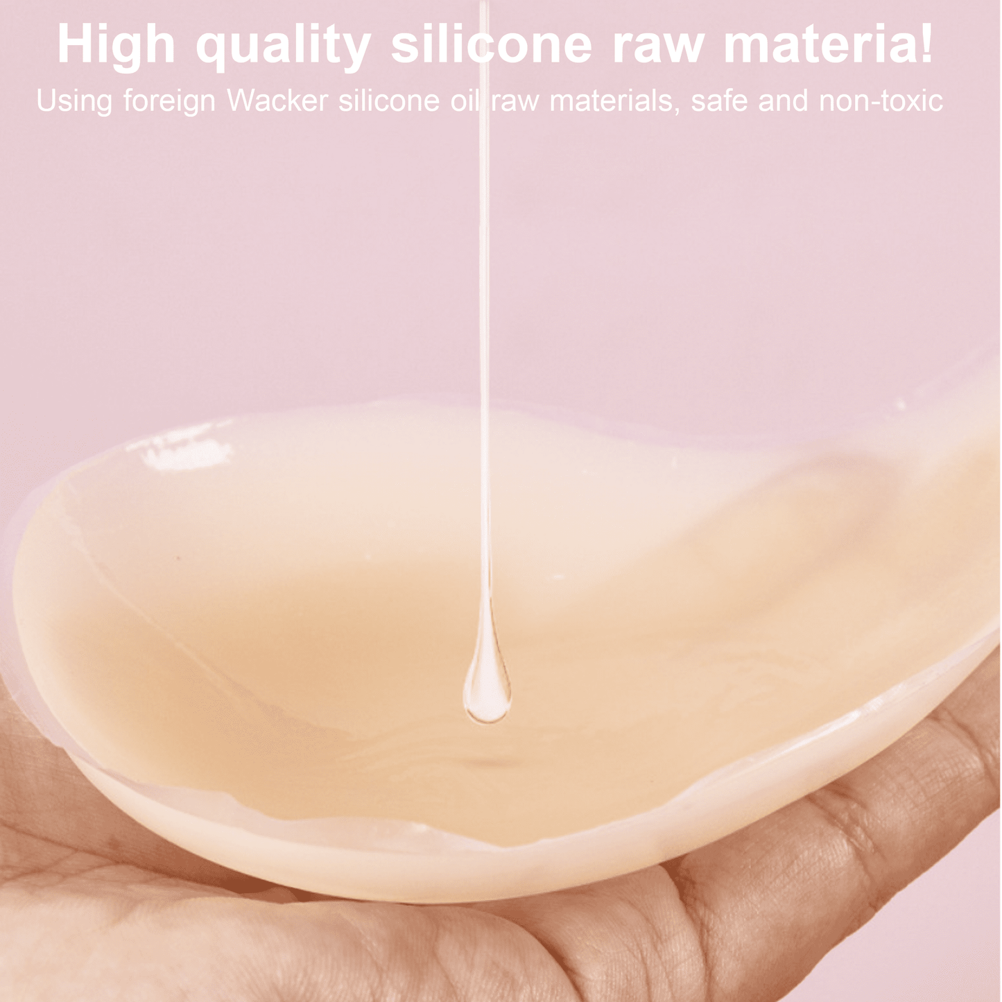 SOMER Strapless Bras for Women, Comfortable Silicone Sticky Bra Push Up Invisible, Soft Backless Bra Instant Lift Reusable