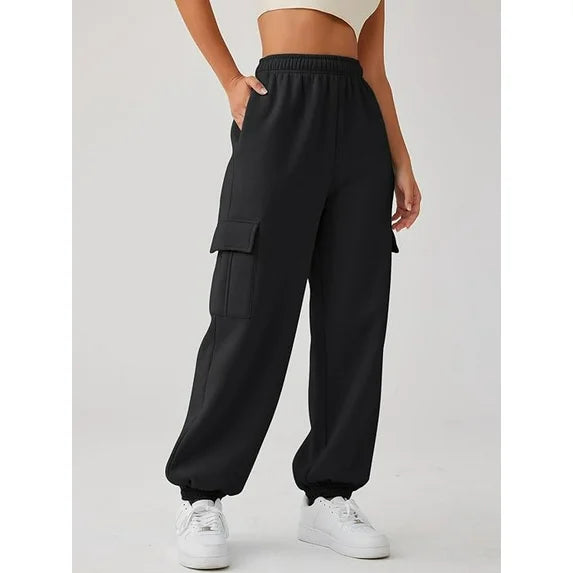 SOMER Womens Sweatpants Cargo Pants Joggers High Waisted Pants Jogging Running Casual Lounge Pants with Pockets