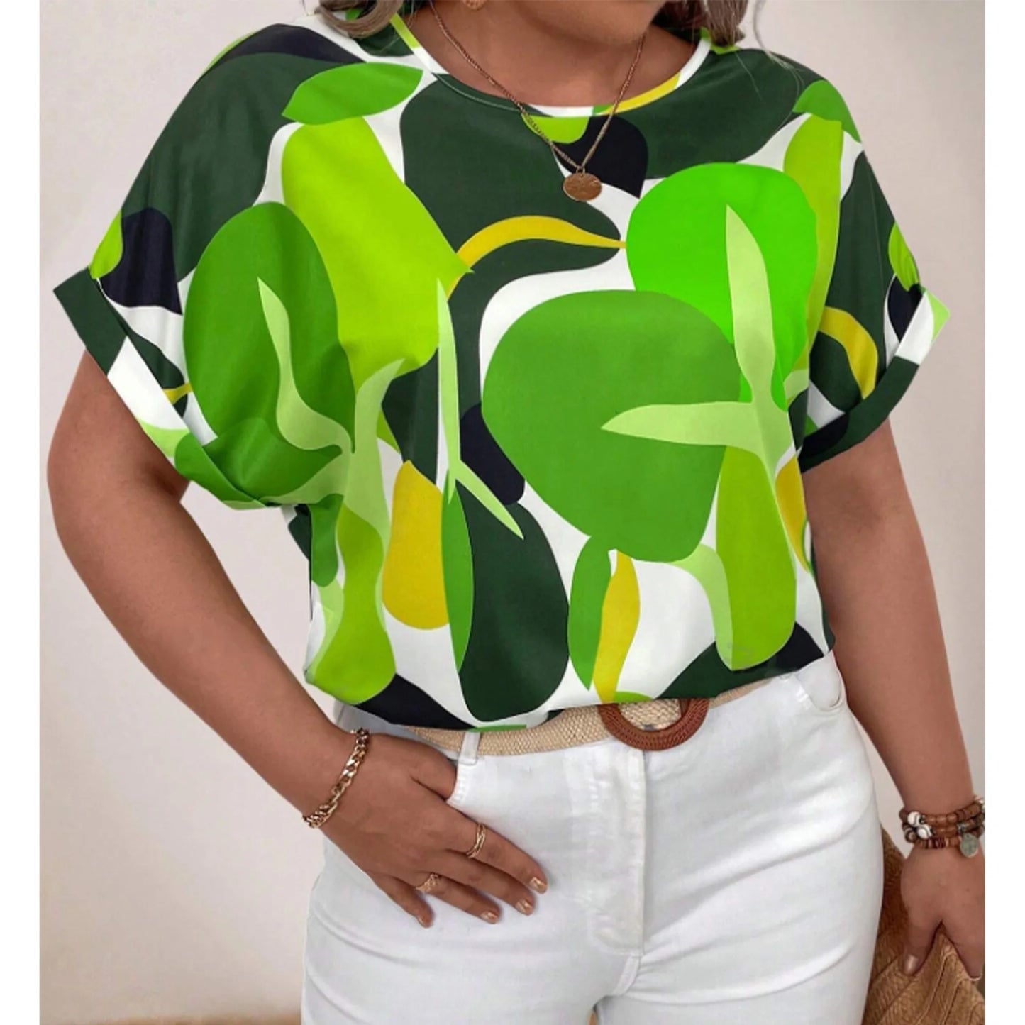 SOMER Plus Size Tops For Women Short Sleeve Women's Tops Casual T Shirts