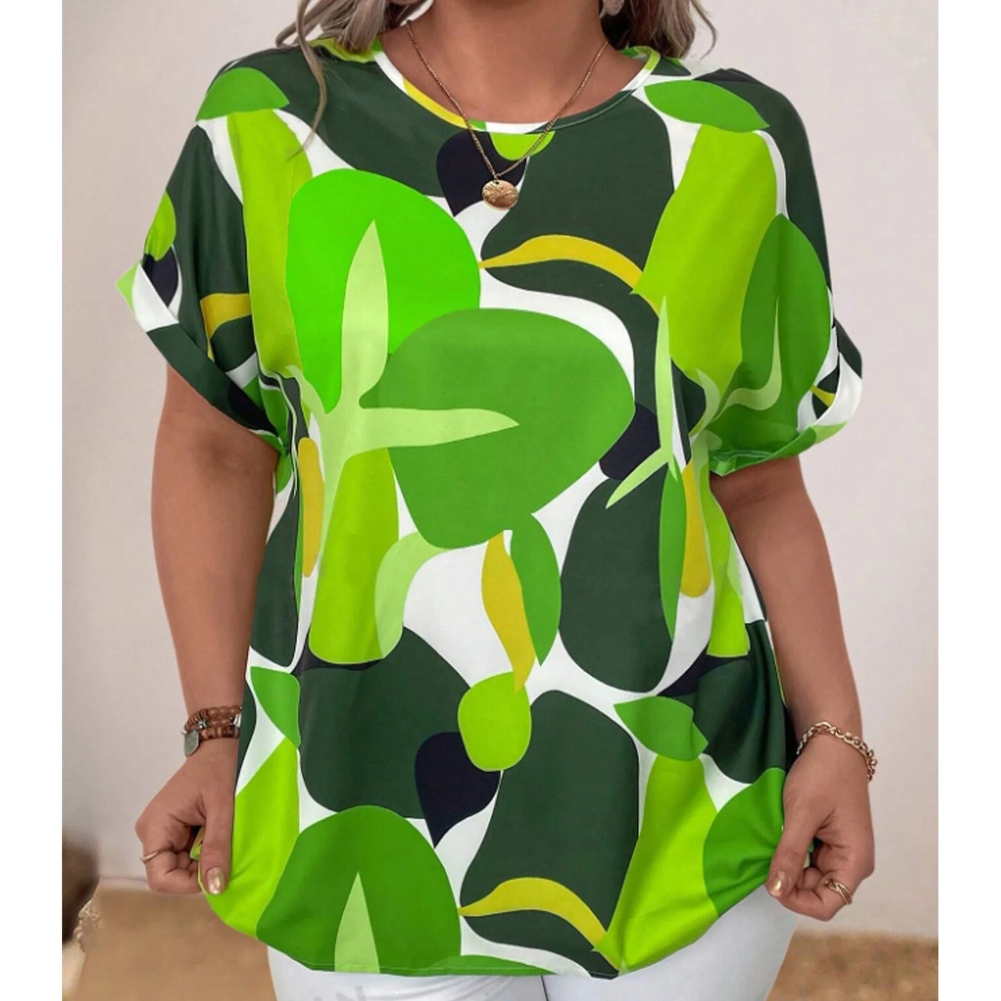 SOMER Plus Size Tops For Women Short Sleeve Women's Tops Casual T Shirts