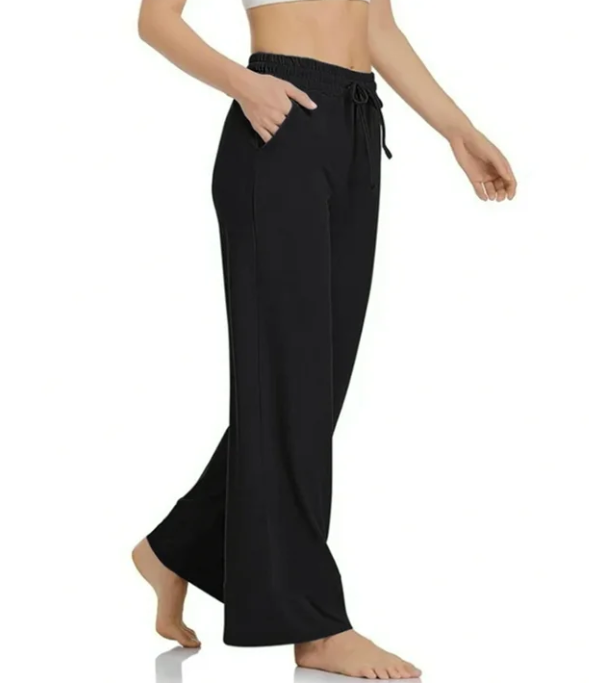 SOMER Womens Yoga Sweatpants Wide Leg Lounge Pajamas Pants Drawstring Workout Comfy Joggers Pants with Pockets
