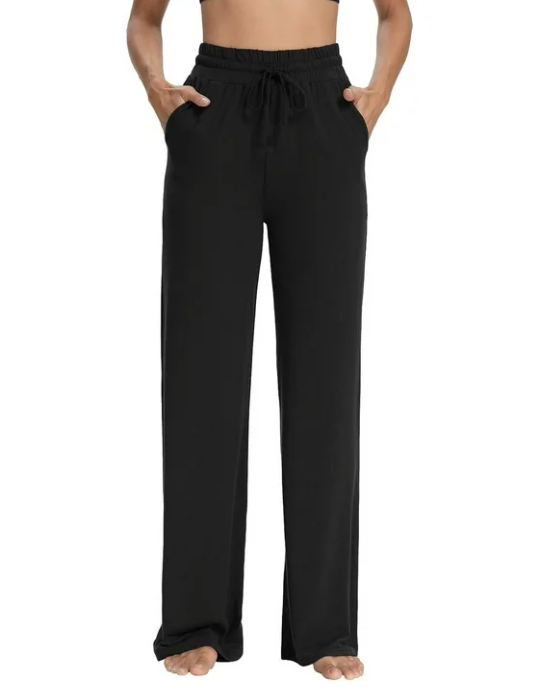 SOMER Womens Yoga Sweatpants Wide Leg Lounge Pajamas Pants Drawstring Workout Comfy Joggers Pants with Pockets