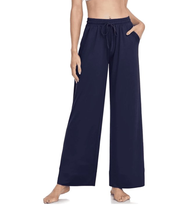 SOMER Womens Yoga Sweatpants Wide Leg Lounge Pajamas Pants Drawstring Workout Comfy Joggers Pants with Pockets