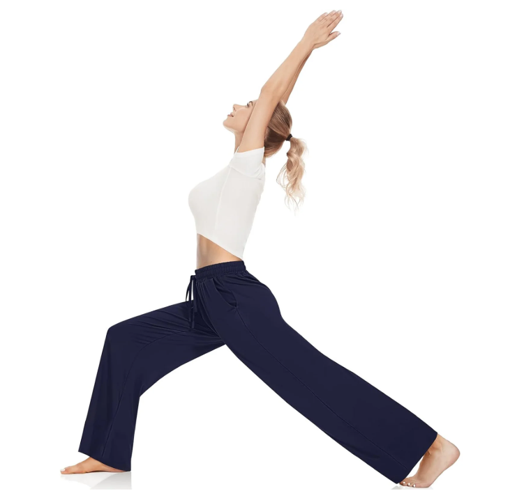 SOMER Womens Yoga Sweatpants Wide Leg Lounge Pajamas Pants Drawstring Workout Comfy Joggers Pants with Pockets