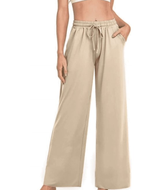 SOMER Womens Yoga Sweatpants Wide Leg Lounge Pajamas Pants Drawstring Workout Comfy Joggers Pants with Pockets